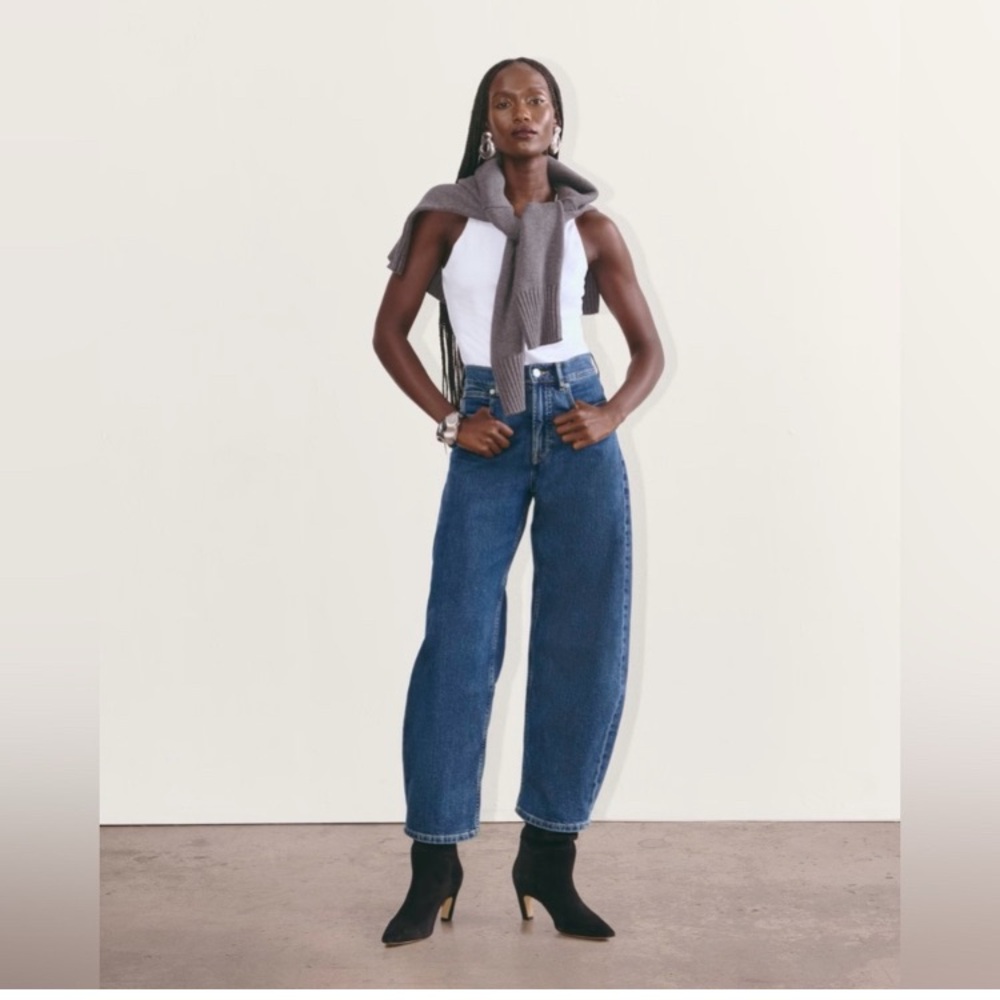 Everlane Way High Curve Jean in Ocean, 27, NWT